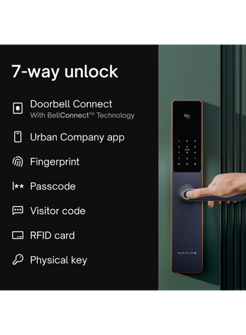 UC Urban Company Native Lock Pro with Camera Unlock & Doorbell Connect