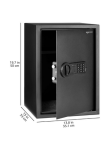Amazon Basics Digital Safe With Electronic Keypad Locker For Home, Gross Capacity – 58L (Net – 51L), Black
