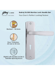 Satin Steel 6-Lever Mortise Lock for Office & Home Security