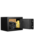 TENAMIC Safe Box 0.23 Cubic Feet Electronic Digital Security Box, Keypad Lock Box Cabinet Safes, Solid Alloy Steel Office Hotel Home Safe, Black
