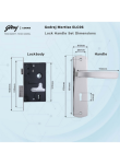 Satin Steel 6-Lever Mortise Lock for Office & Home Security