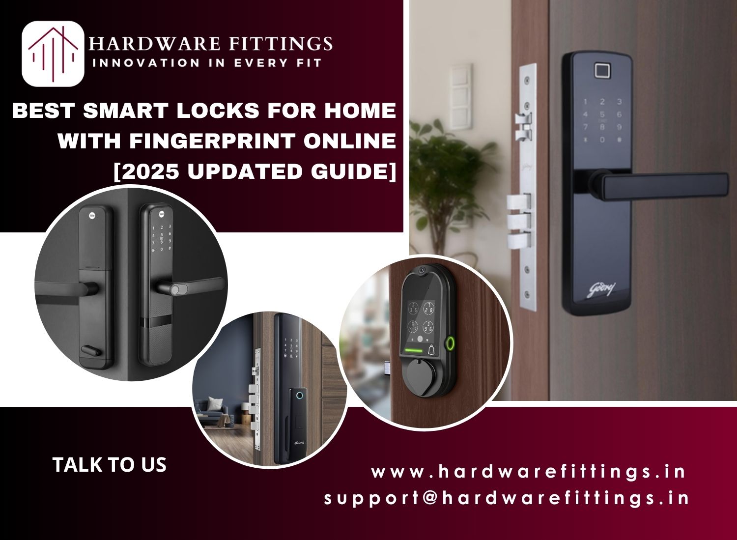 Best Smart Locks for Home with Fingerprint Online [2025 Updated Guide] -Hardware fittings.in