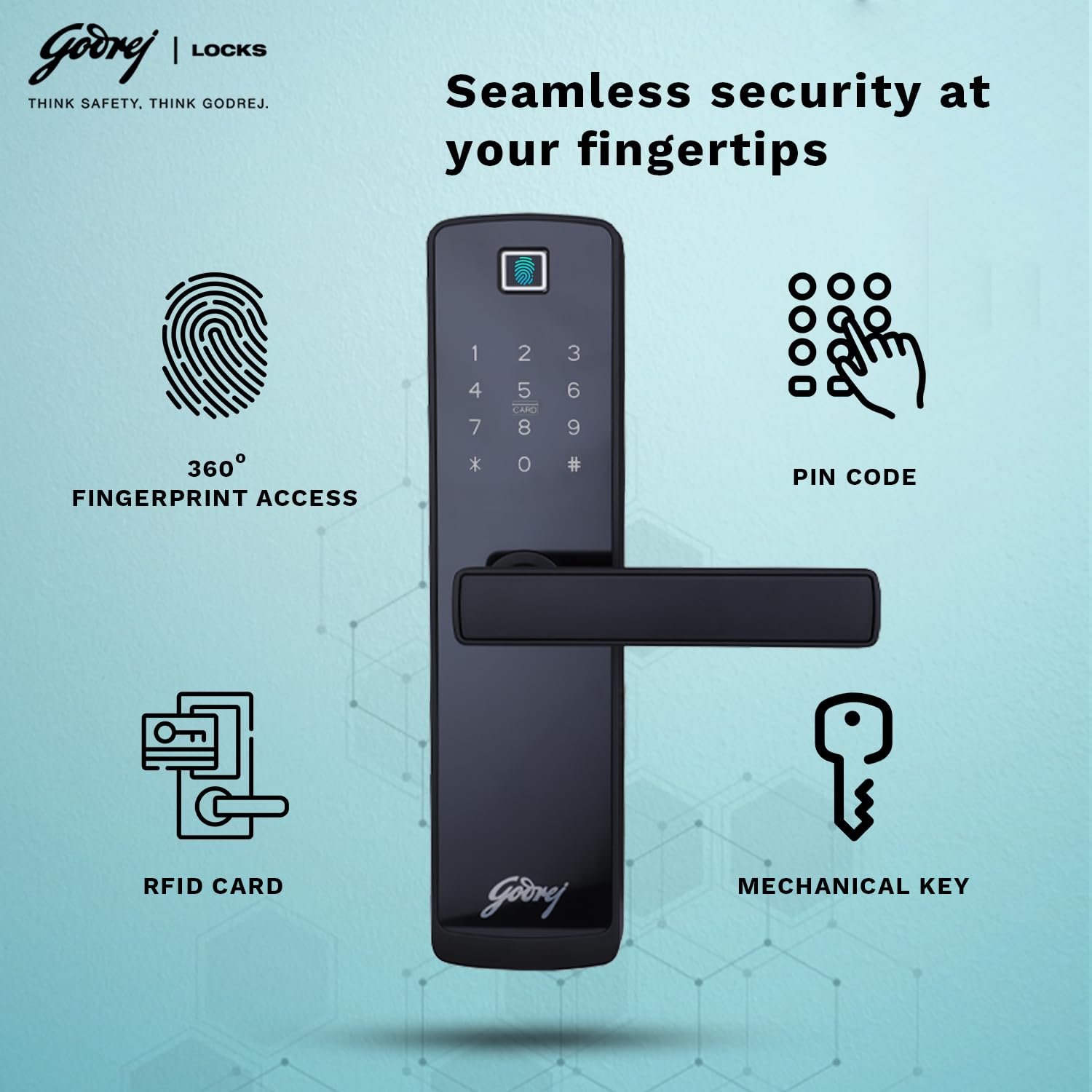 Digital Door Lock Godrej Catus Connect Smart Lock