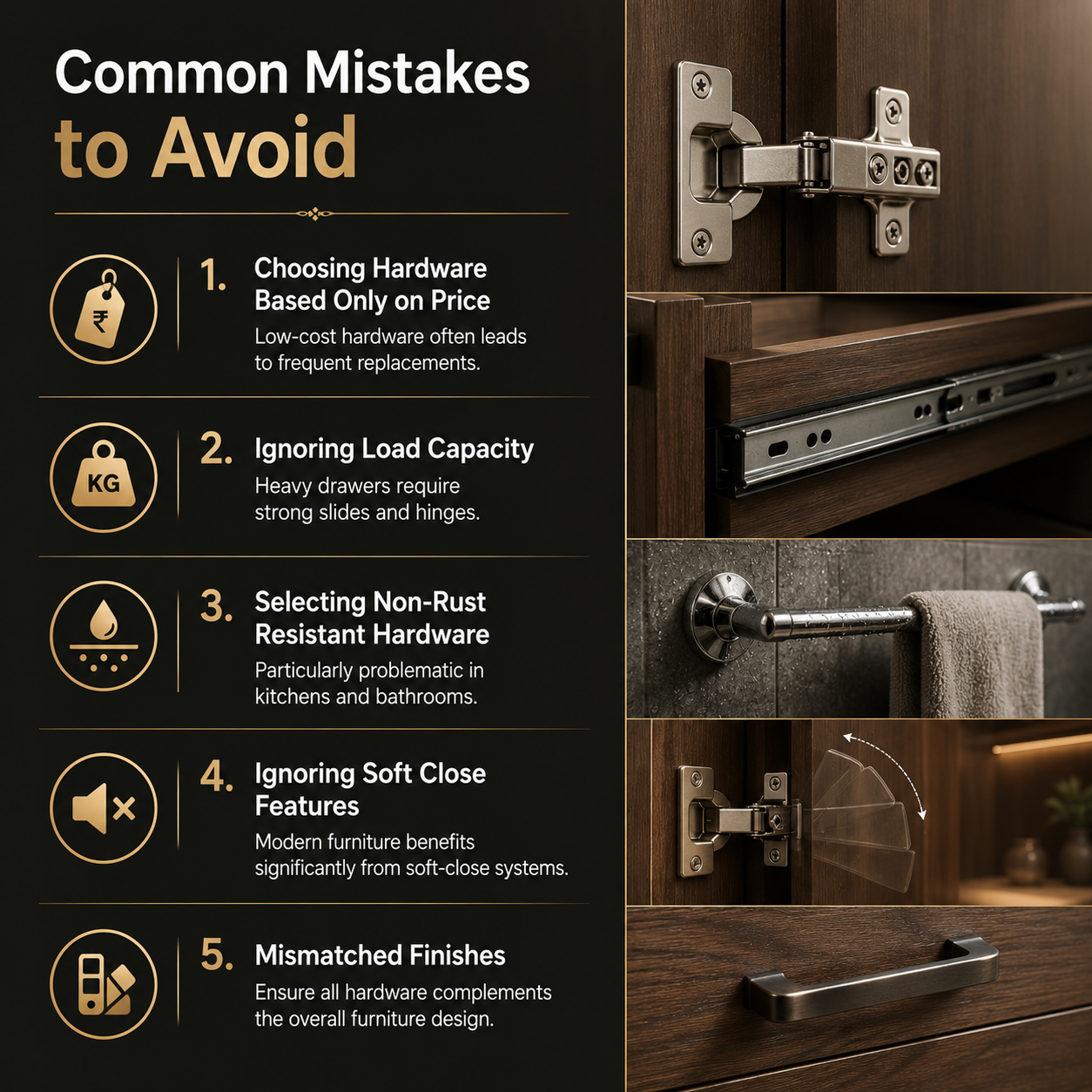Common Mistakes to Avoid For Cabinet Hardware Common Mistakes to Avoid For Cabinet Hardware
