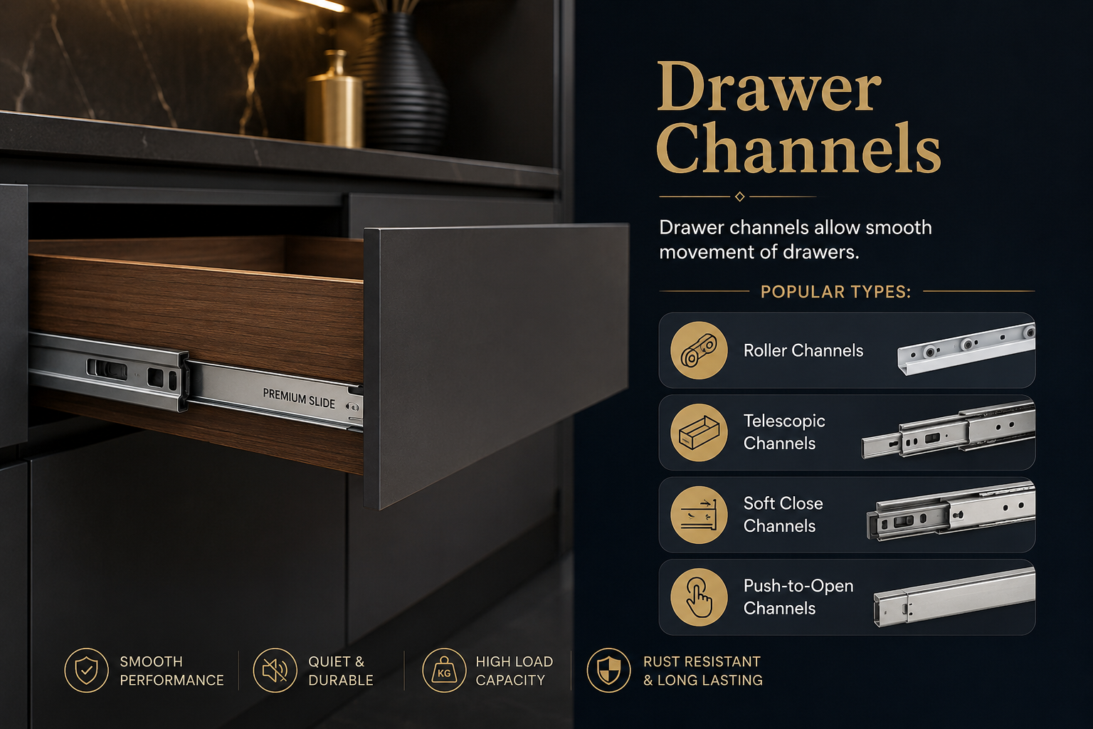 Drawer Channels Drawer Channels