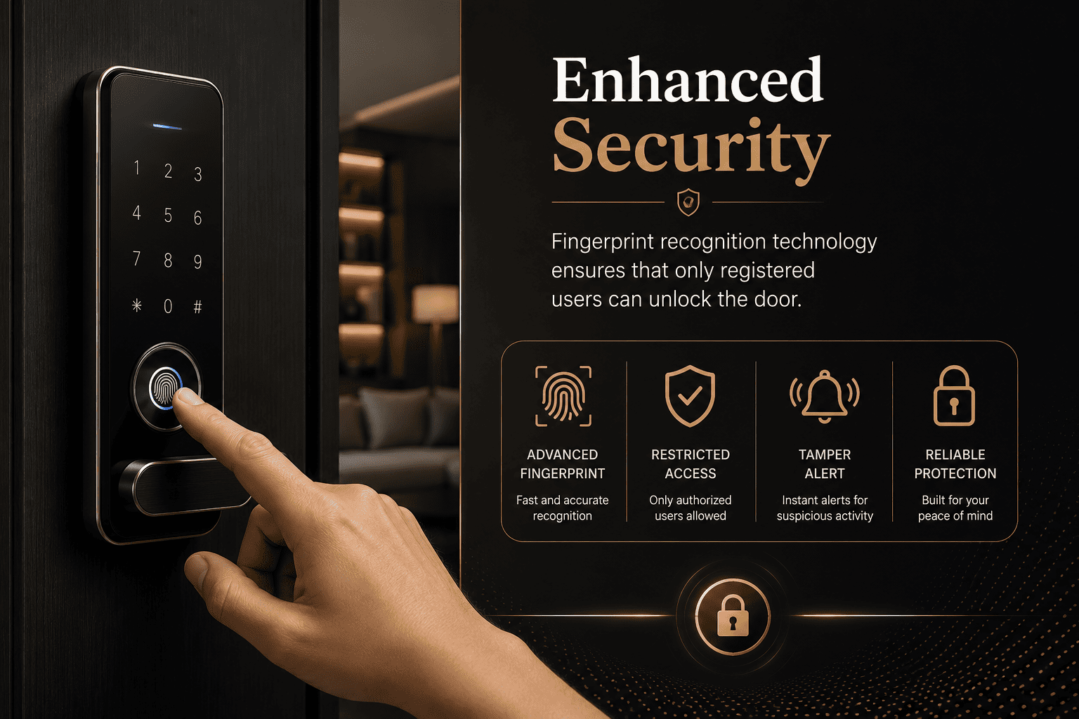 Enhanced Security - Fingerprint Door Locks Enhanced Security - Fingerprint Door Locks