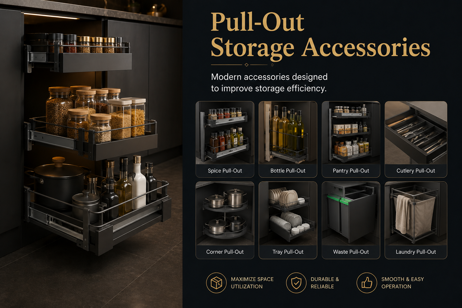 Pull-Out Storage Accessories Pull-Out Storage Accessories